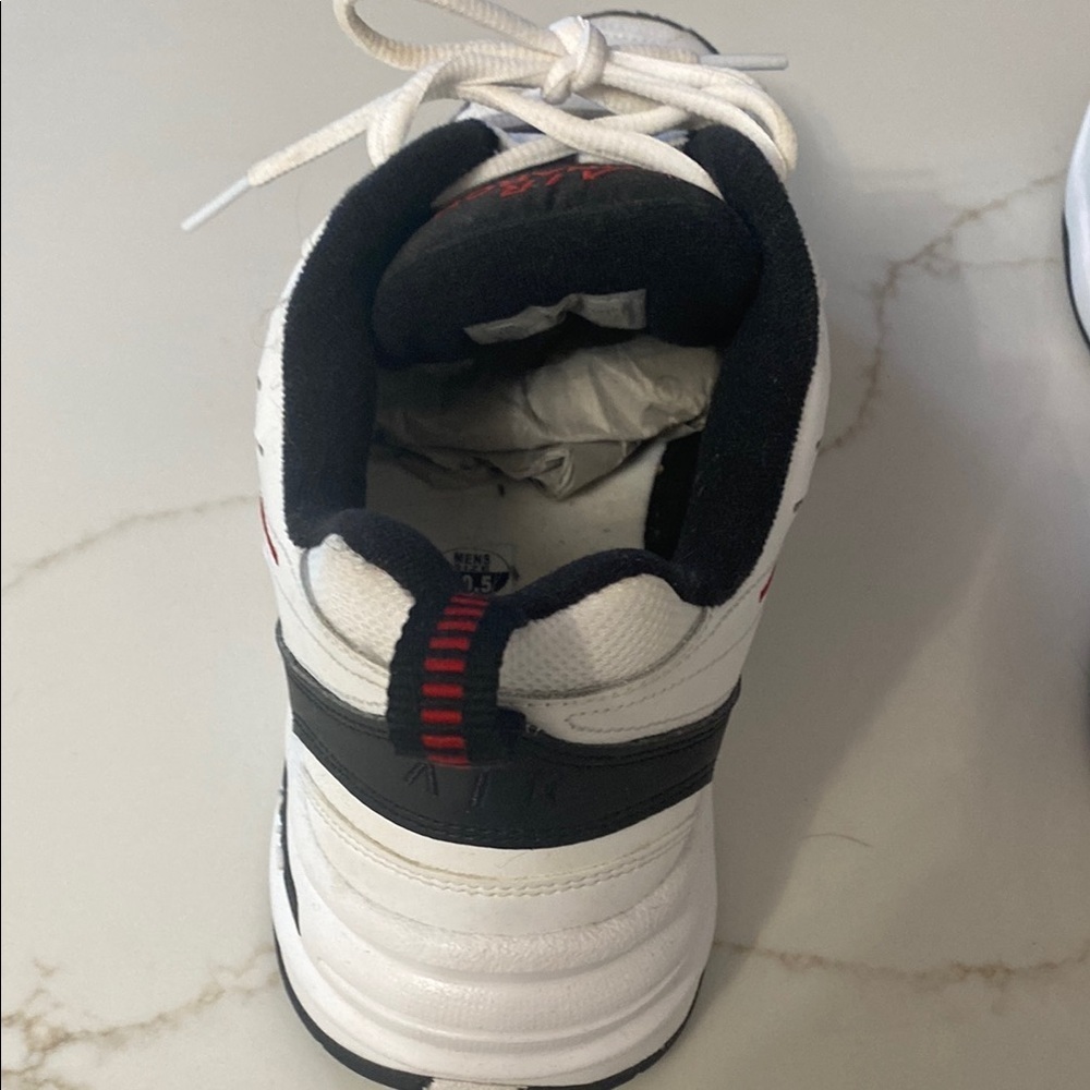 Nike Air Monarch IV White and Black with Red Accents NWOT - Picture 5 of 10